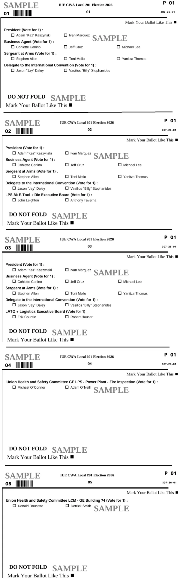 Ballots Samples